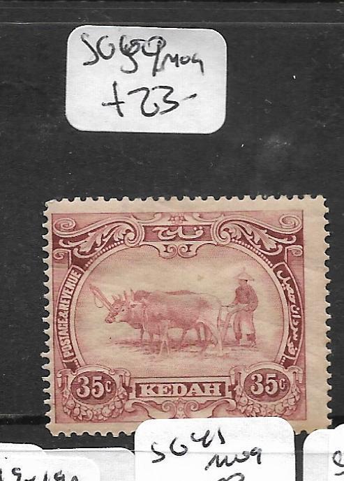 MALAYA  KEDAH  (P2704B)  COW 35C  SG 59 MOG