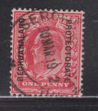 BECHUANALAND PROTECTORATE Scott # 77 - KEVII GB Stamp With Overprint