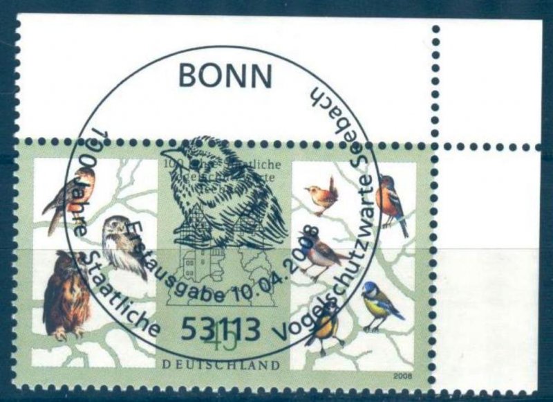 Germany 2008 Birds Protection Owls Mi 2661 Used /CTO