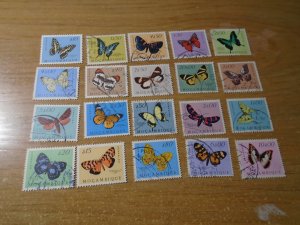 Butterflies  :  Mozambique  #  364-83  used