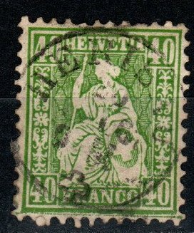 Switzerland #47 F-VF Used CV $77.50  (X9752)