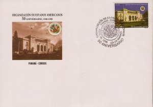 PANAMA ORGANIZATION of AMERICAN STATES (OAS) Sc 865 FDC 1998