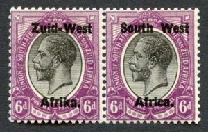 South West Africa SG6a 6d with Litho opt (shiny ink) U/M Cat 40+++ pounds 