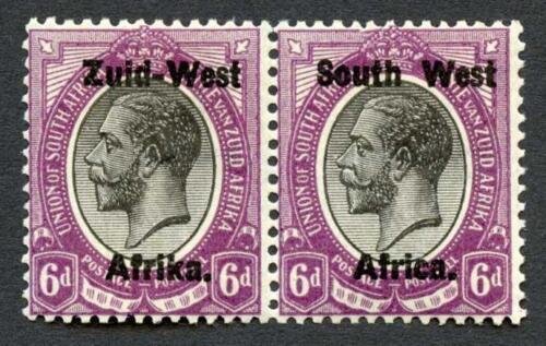 South West Africa SG6a 6d with Litho opt (shiny ink) U/M Cat 40+++ pounds 