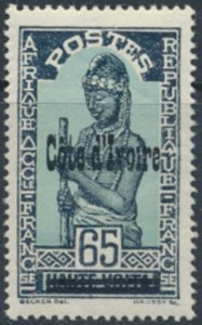 Ivory Coasts    SC# 105 MNH  Upper Volta OPT  see details & scans