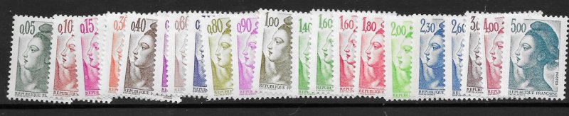 France 1783-1804  1982 set  VF NH