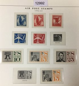 MOMEN: US STAMPS  1954-1963 MINT OG NH COLLECTION LOT #12992