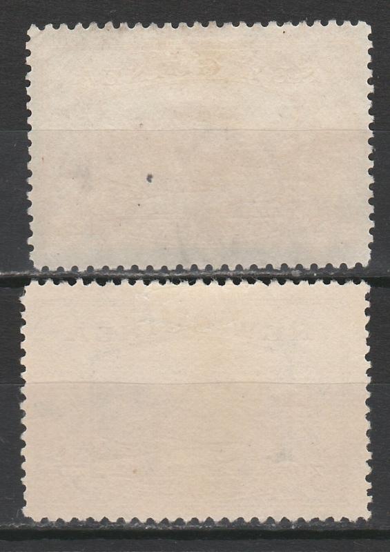 NEW GUINEA 1939 BULOLO AIRMAIL 11/2D AND 3D USED