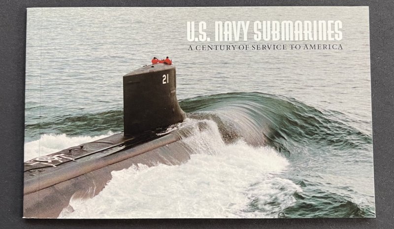 US 2000 Navy Submarine Booklet with text & 2 panes of stamps 3373-7