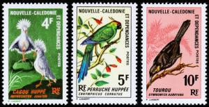 New Caledonia Scott 364-366 (1967) Mint LH VF B