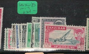 Zanzibar SG 373-83 MOG (6ene) 