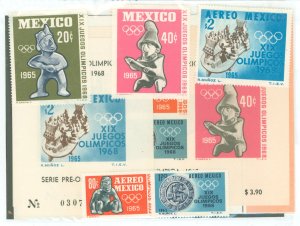 Mexico #C309-C311a/965-966  Single (Complete Set) (Olympics)