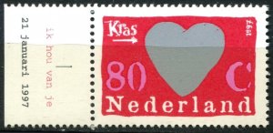 Netherlands Sc#955a MNH, 80c multi, Scratch Stamps (1997)