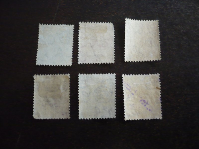 Stamps - British Guiana - Scott# 191-195,197 - Used Part Set of 6 Stamps