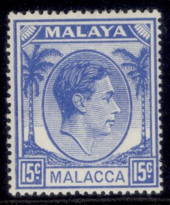 MALAYSIA - Malacca GVI SG10, 15c ultramarine, M MINT.