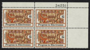 #1501 8c Transistors, Plate Block [34251 UR] Mint **ANY 5=FREE SHIPPING**