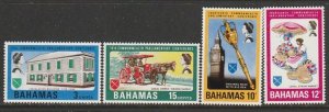 1968 Bahamas - Sc 280-3 - MNH VF - 4 single - Commonwealth Parliamentary Conf.