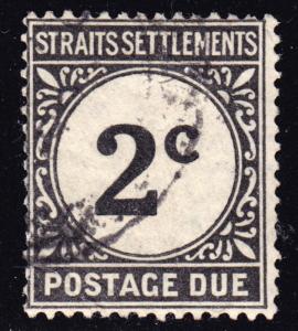 Malaya Straits Settlements Scott J2  F+  used.