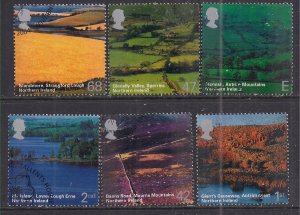 GB 2004 QE2 Set British Journey Northern Ireland SG 2439 - 44 ex fdc ( AA360 )