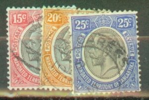 JP: Tanganyika 1-2,8-9,32,26 mint; 29-33,35,37,39-40 used CV $51; scan shows ...