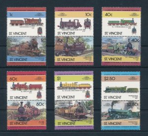 [113653] St. Vincent 1985 Railway trains Eisenbahn Locomotives  MNH