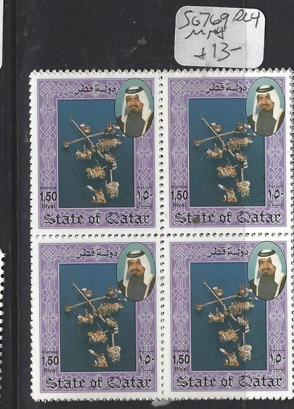 QATAR  (PP1906B)   1.5R    SG 769   BL OF 4   MNH