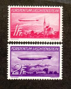 Liechtenstein # C15-C16 Mint Zepplins!