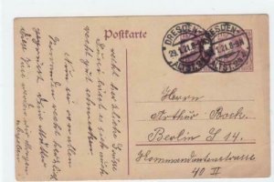 Germany Dresden 1921 to Berlin  postal stationary stamps card R21336