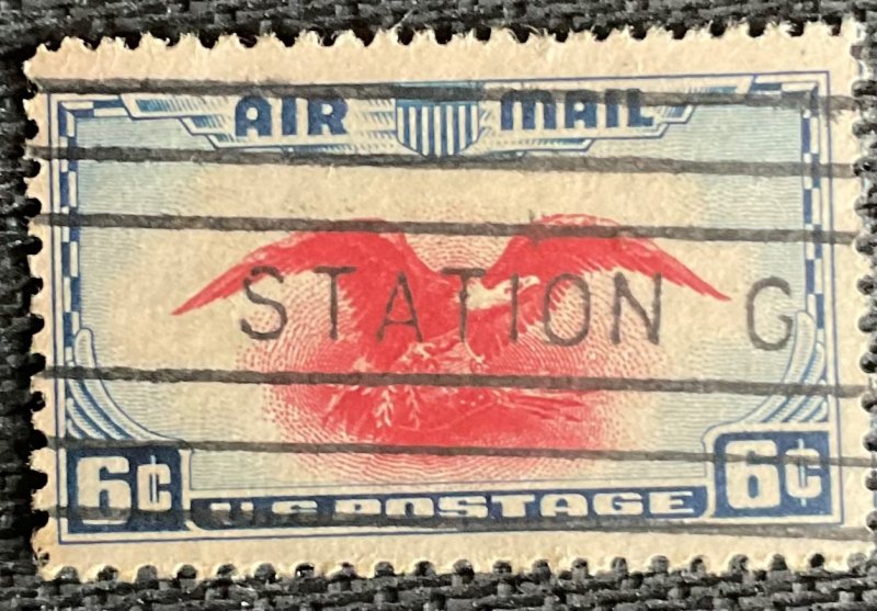 US #C23 Used Single Station G Cancel Eagle SCV $.25 L28