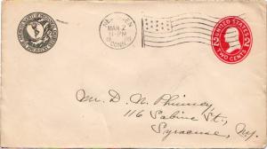 United States Connecticut Haven, Conn. 1909 American Flag Type B14  Postal St...