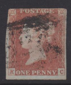 Great Britain QV Sc#3 Used Letters KC