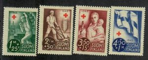 Finland; Scott B65-B68; 1945;  Unused; NH; Complete Set