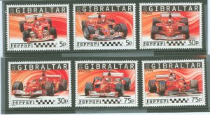 Gibraltar #993-998   (Cars)