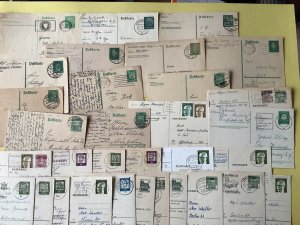 Germany 30+  postal stamps card items Ref A583