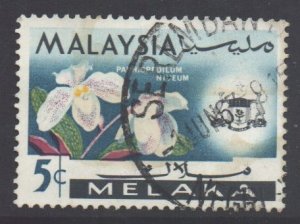 Malaya Malacca Scott 69 - SG63, 1965 Flowers 5c used