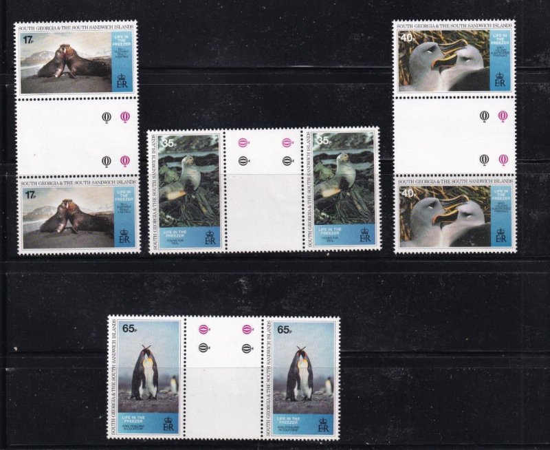 SUPERB COLLECTION OF SOUTH GEORGIA MNH SETS GUTTER PAIRS ETC