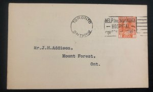 1929 Toronto Canada Stationery postcard Advertising Cover To Mount Forest