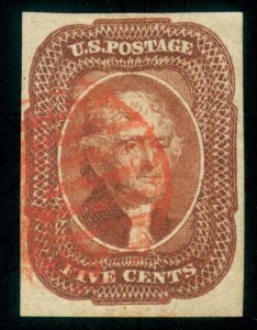 MOMEN: US STAMPS #12 USED PF CERT LOT #71292