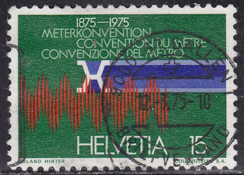 Switzerland 599 Standard Meter,Krypton Spectrum 1975