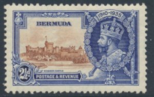 Bermuda  SC# 102   SG 96  MVLH  Silver Jubilee  see details & scans