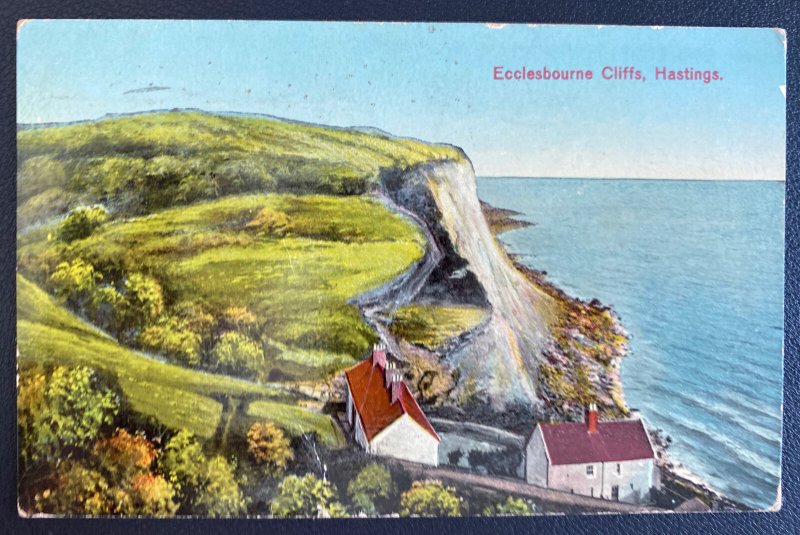 1929 Hasting England Picture Postcard Cover To Vancouver Canada Ecclesbourne 