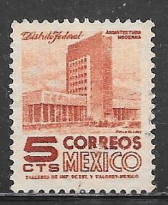 Mexico 857: 5c Modern Building, Mexico City, used, F-VF