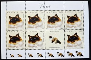 Romania cats MNH sheet Scott 4783 Birman cats