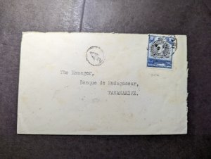 1945 British KUT Cover to Tananarive Madagascar