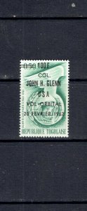 TOGO - 1962 - JOHN GLENN BLACK OVERPRINT - SCOTT 421 - MNH