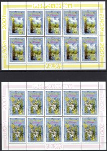 Georgia Sc# 270-271 MNH Pane/10 2001 Europa