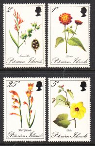 Pitcairn Islands 110-113 Flowers MNH VF