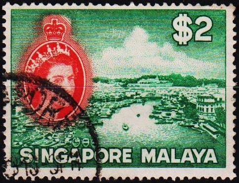 Singapore. 1955 $2 S.G.51 Fine Used