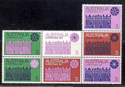 Australia 1971 X-Mas sheet of 7 Mint VF NH