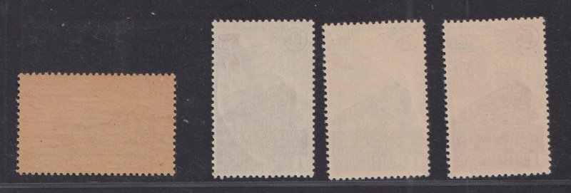 France  #Q182-Q185   MNH 1943 Parcel Post  surcharged